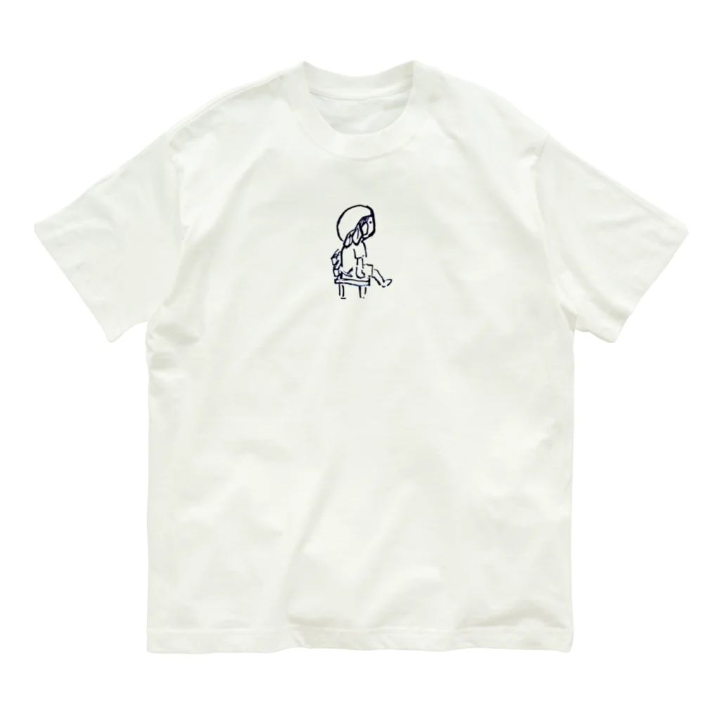 YUMEpulsの座ってるうめしくん オーガニックコットンTシャツ