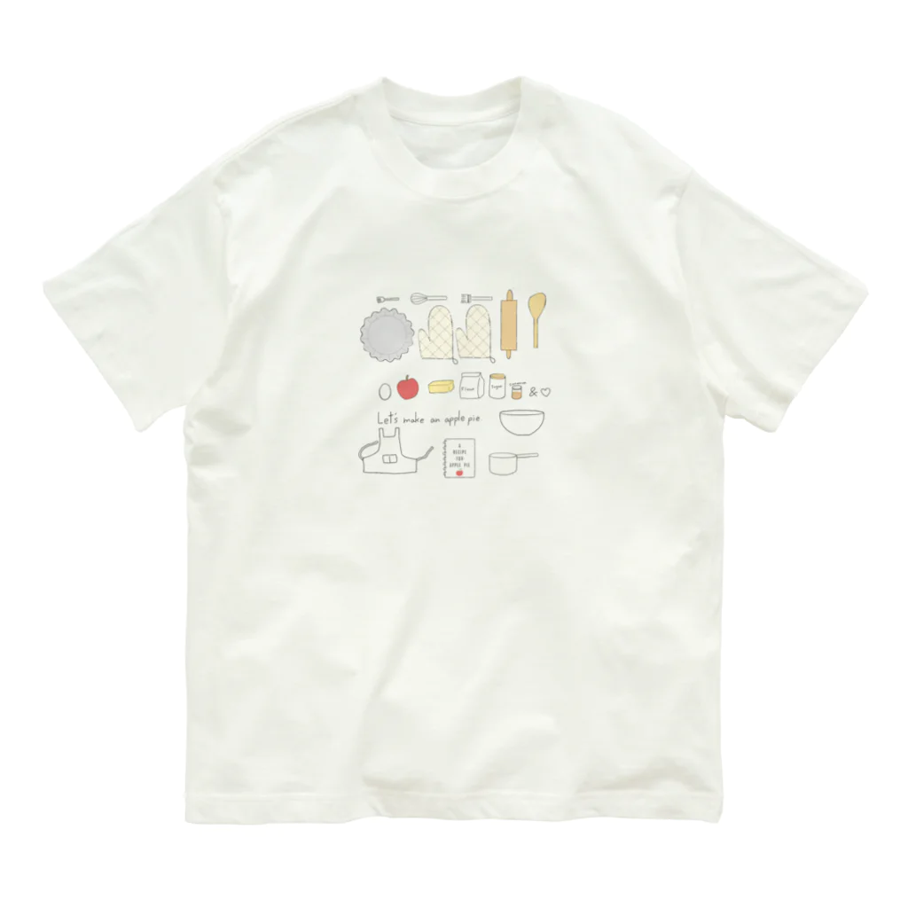 kiki25のアップルパイを作ろう！ オーガニックコットンTシャツ