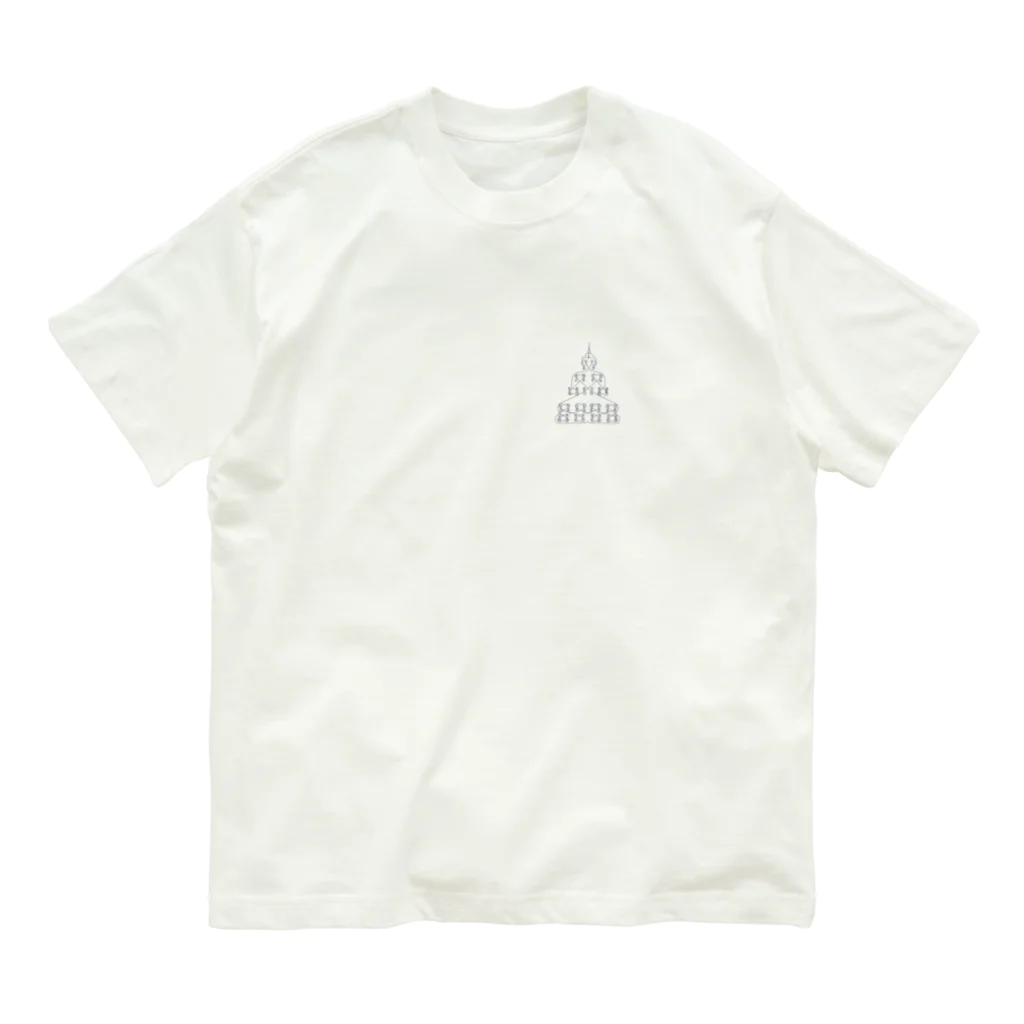 puikkoのサクヤン（タイ伝統の刺青）　ヤント・パッタニミット（ワンポイント） Organic Cotton T-Shirt