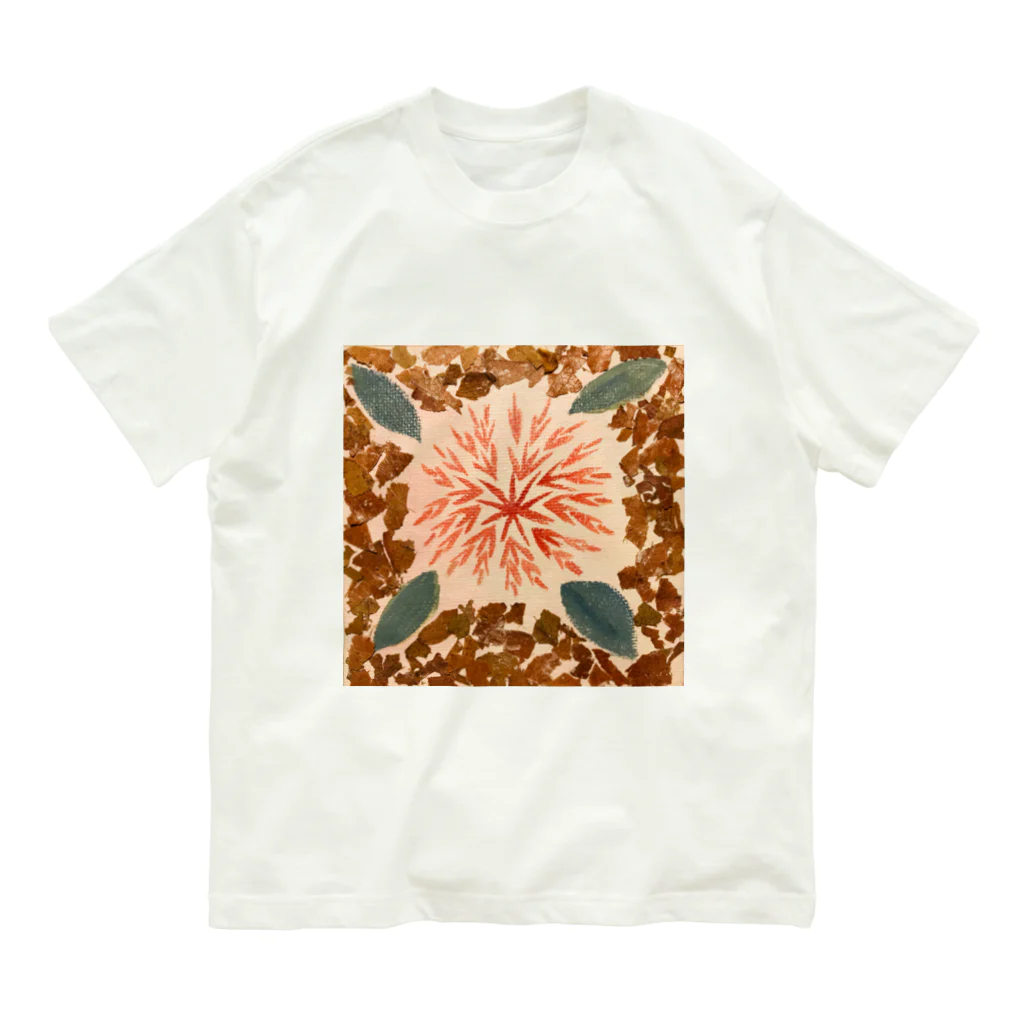 Chiyon 水彩とお花のアートの線香花火 Organic Cotton T-Shirt