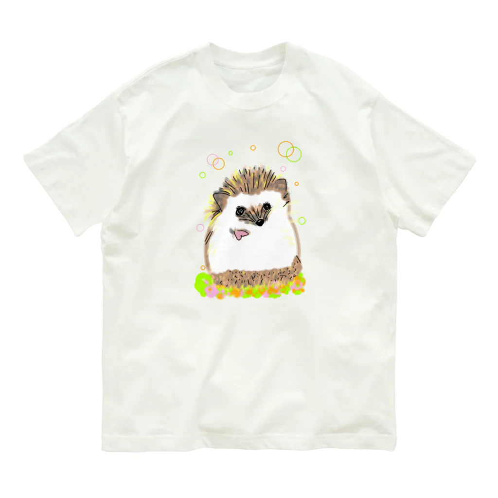 greetenのはりねずみ癒しアニマル Organic Cotton T-Shirt