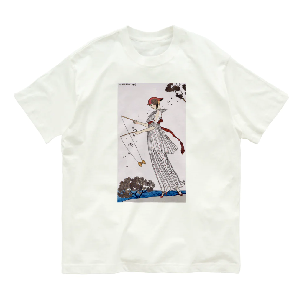 世界の絵画アートグッズのジョルジュ・バルビエ《リネンのドレス》 Organic Cotton T-Shirt