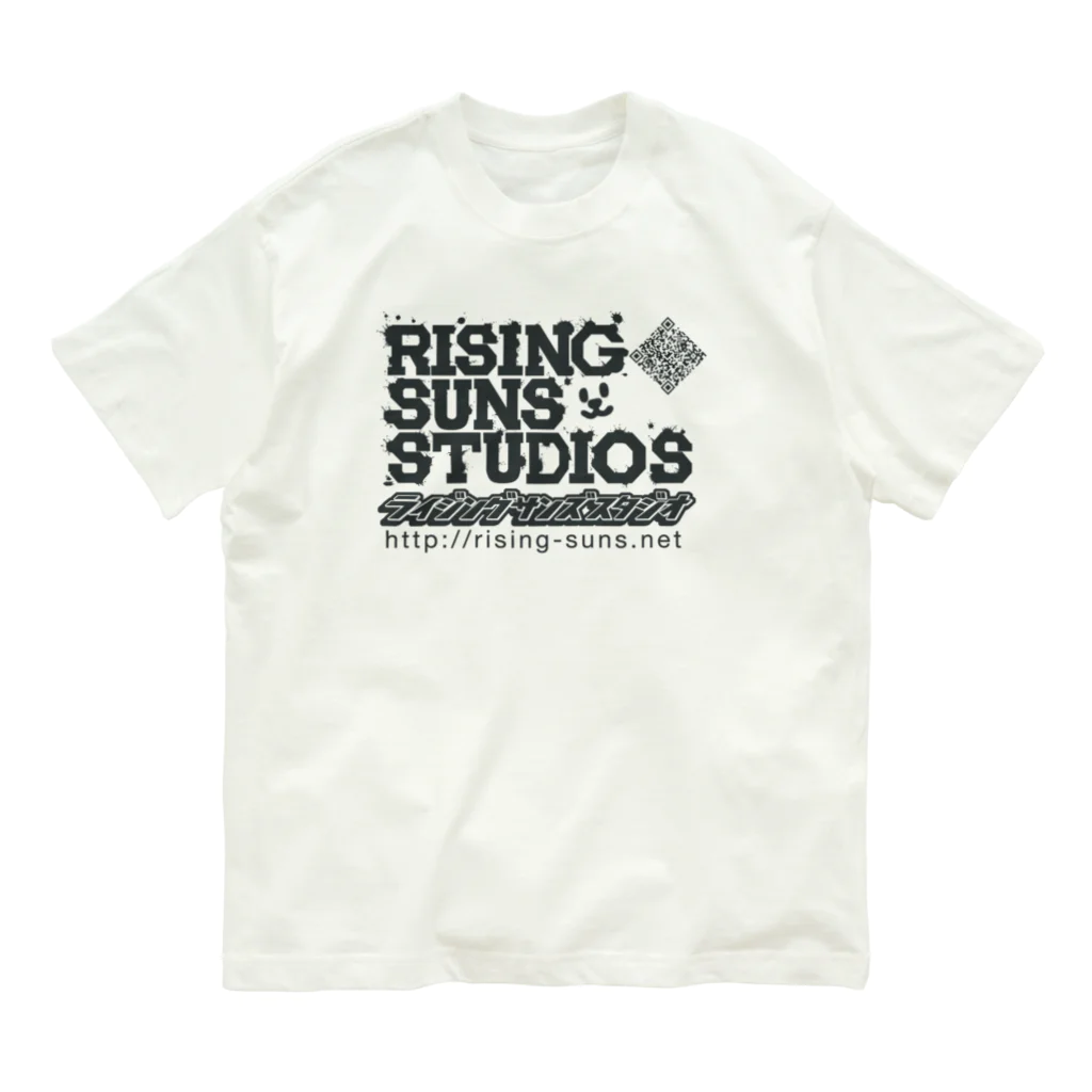 週刊少年ライジングサンズの週刊少年ライジングサンズスタジオ ロゴ オーガニックコットンTシャツ