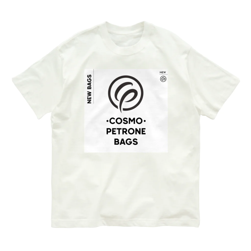 AMPHORASのCOSMO PETRONE new logo Organic Cotton T-Shirt