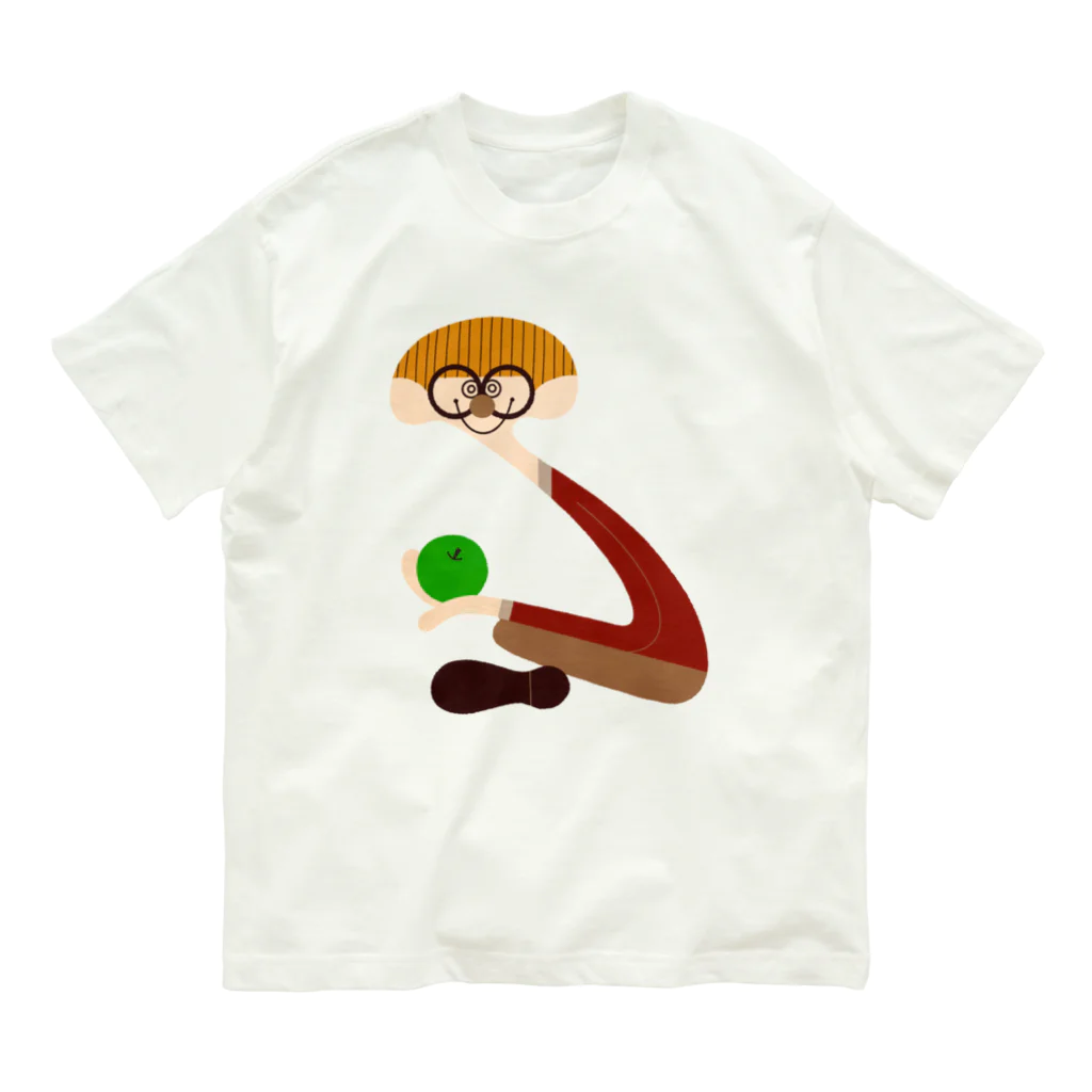 boo-banaのめがねさん Organic Cotton T-Shirt