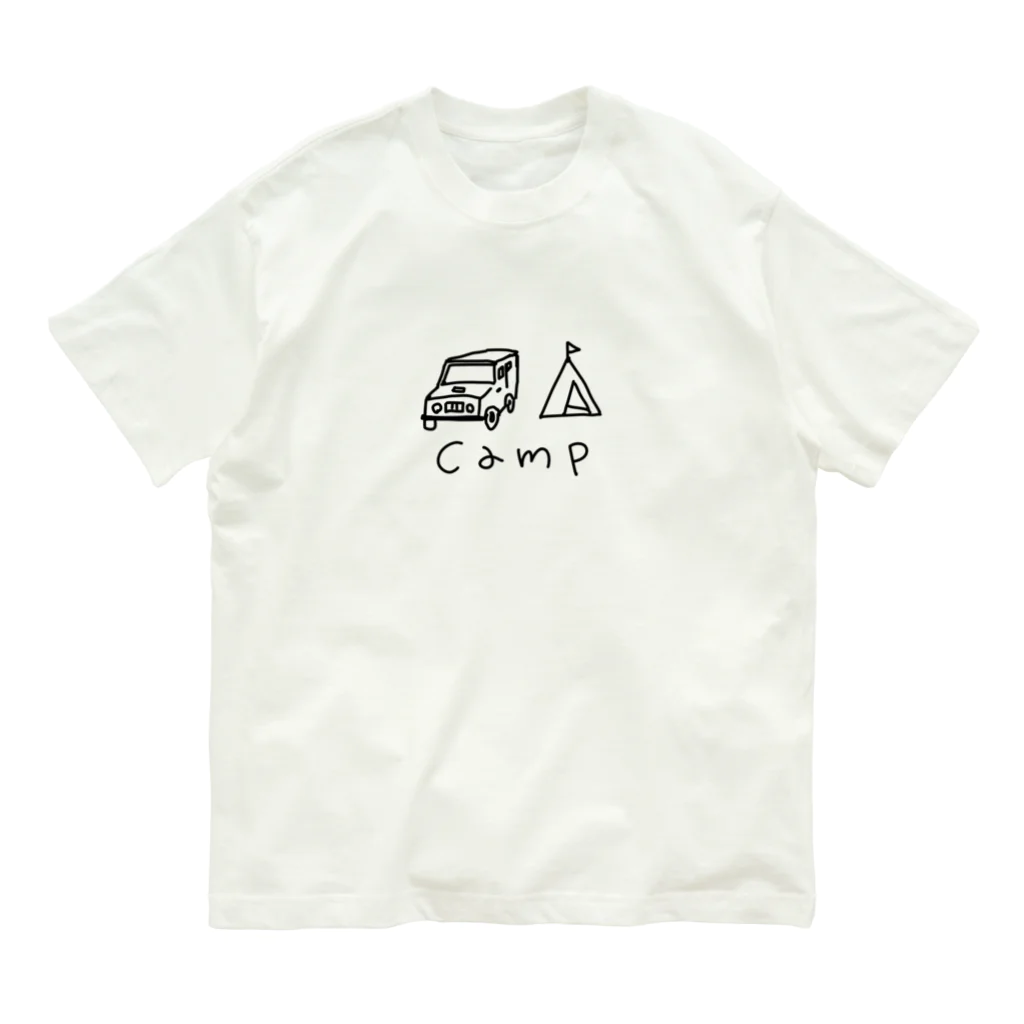 TOMOZOOのきゃんぷ Organic Cotton T-Shirt