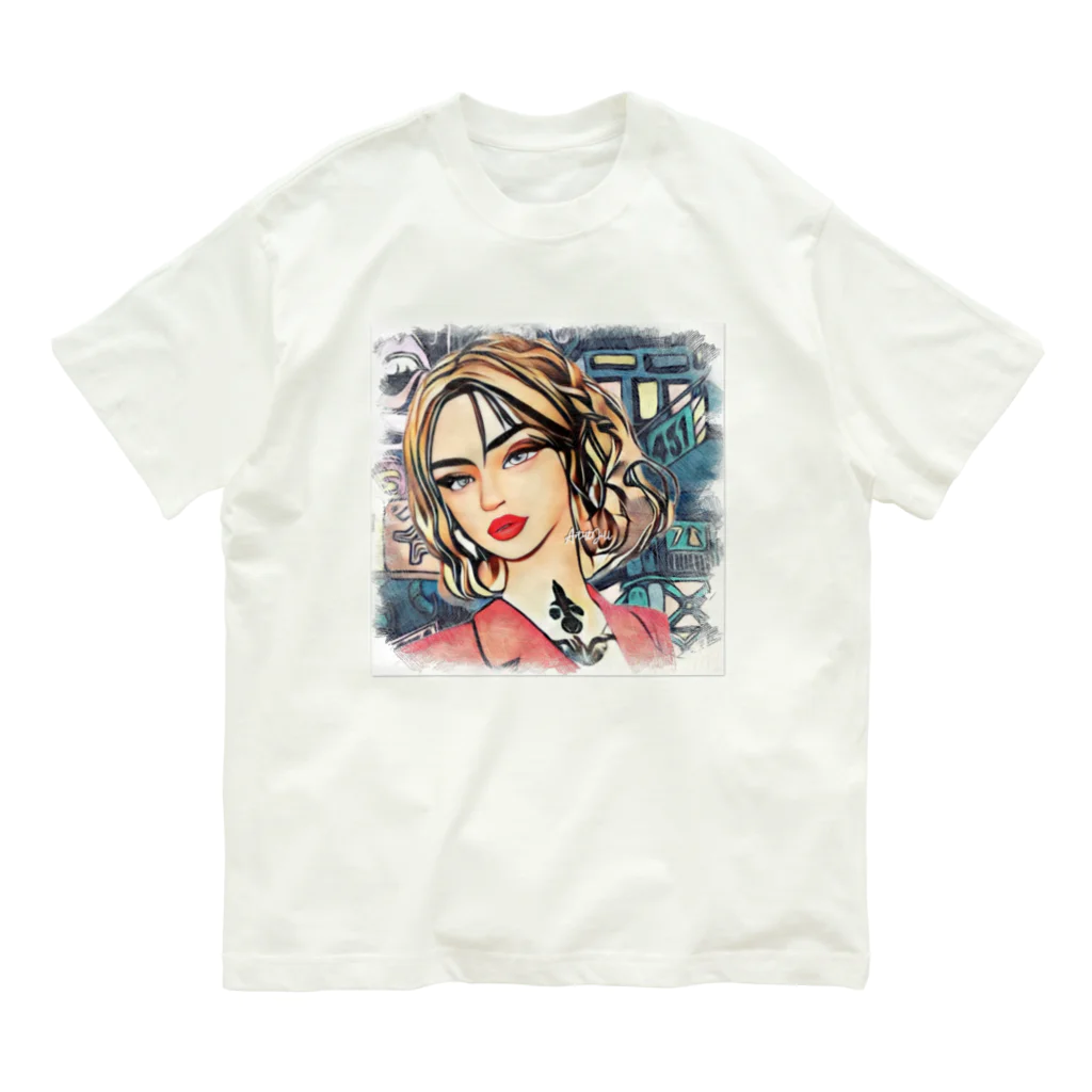 【ホラー専門店】ジルショップのアメリカン女性 Organic Cotton T-Shirt