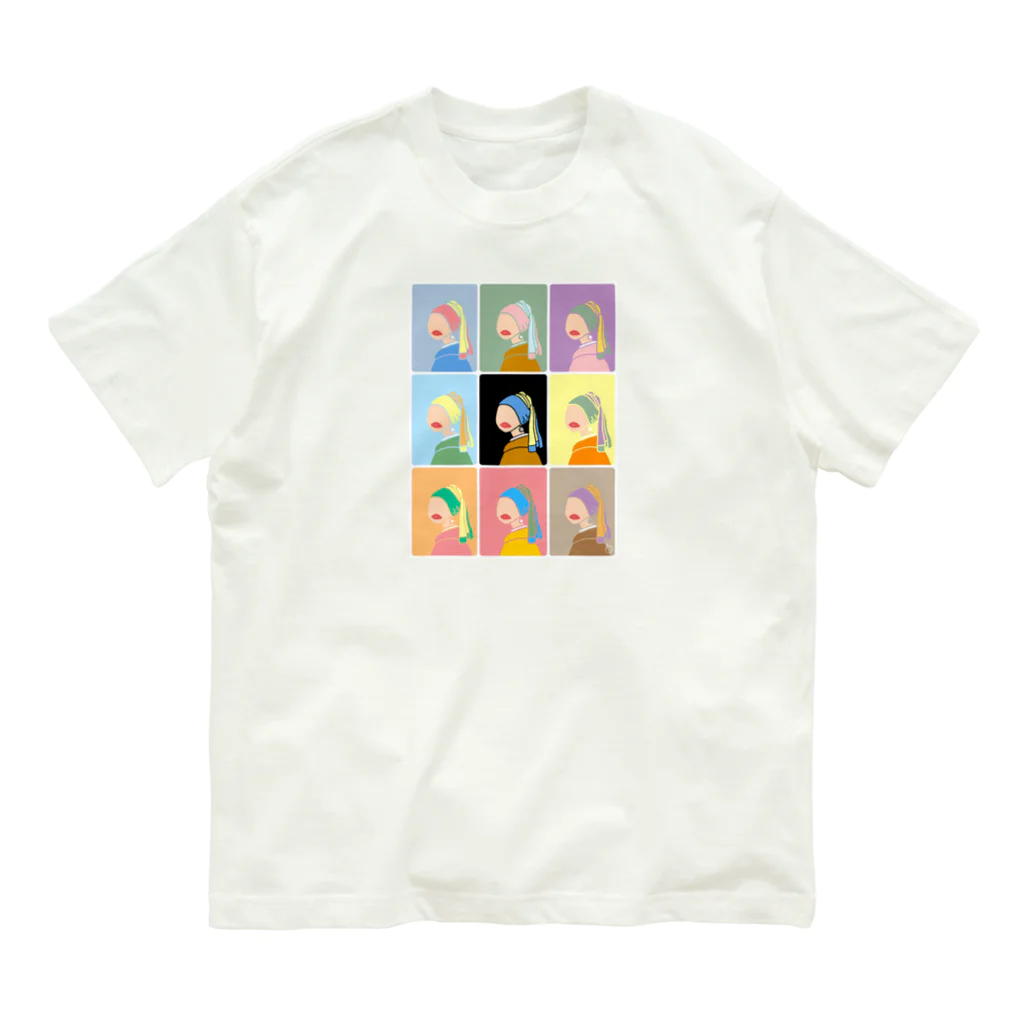 shix2のパール姉さん　勢揃いver.ﾌﾛﾝﾄﾌﾟﾘﾝﾄ Organic Cotton T-Shirt