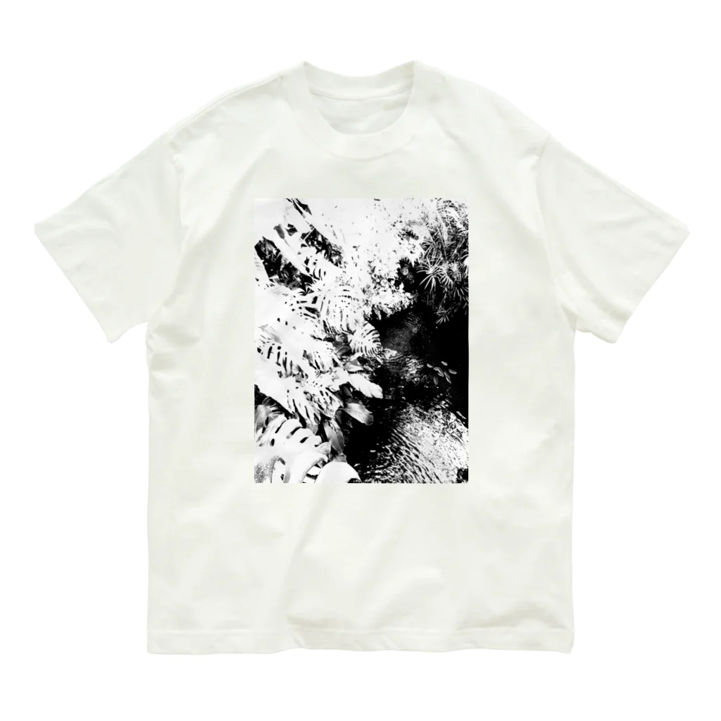 le hoshi★のbotanical garden-waterfall オーガニックコットンTシャツ