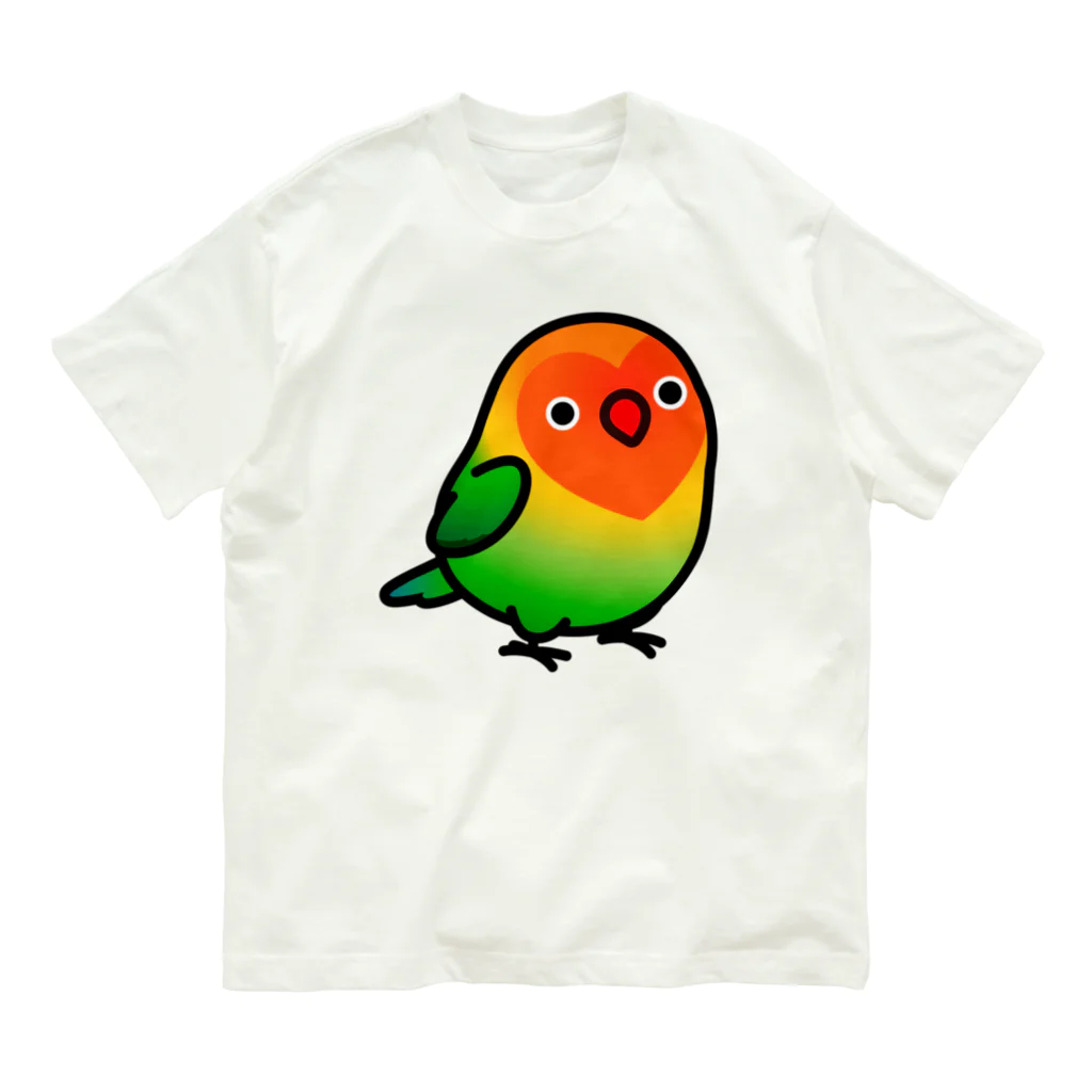 Cody the LovebirdのChubby Bird ルリゴシボタンインコ オーガニックコットンTシャツ