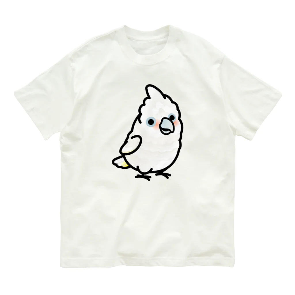 Cody the LovebirdのChubby Bird シロビタイムジオウム Organic Cotton T-Shirt