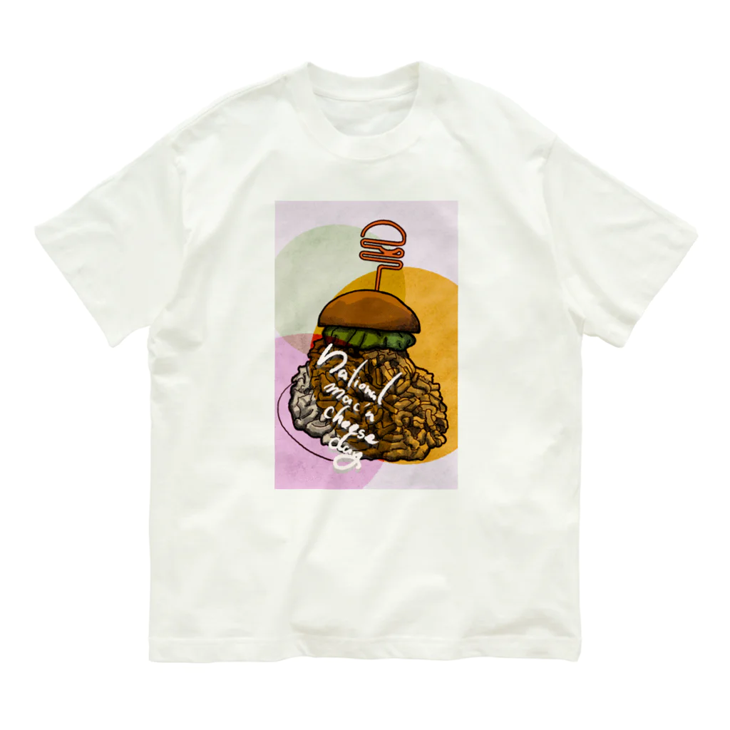 ICONのNational Mac’n cheese day! Organic Cotton T-Shirt