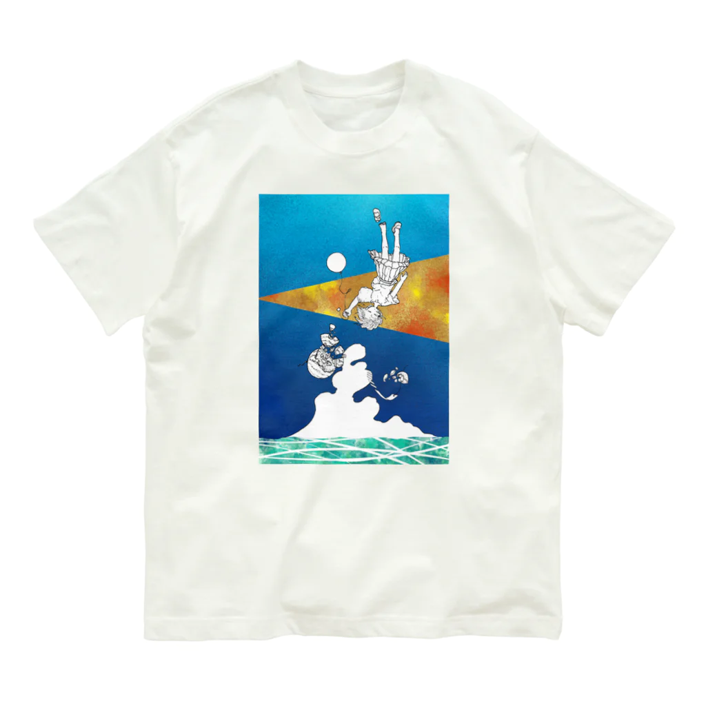 さくらんぼ堂のラムネ色の花弁 Organic Cotton T-Shirt