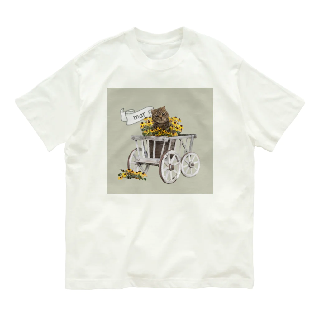 猫のイラスト屋さんのmar hareame Organic Cotton T-Shirt