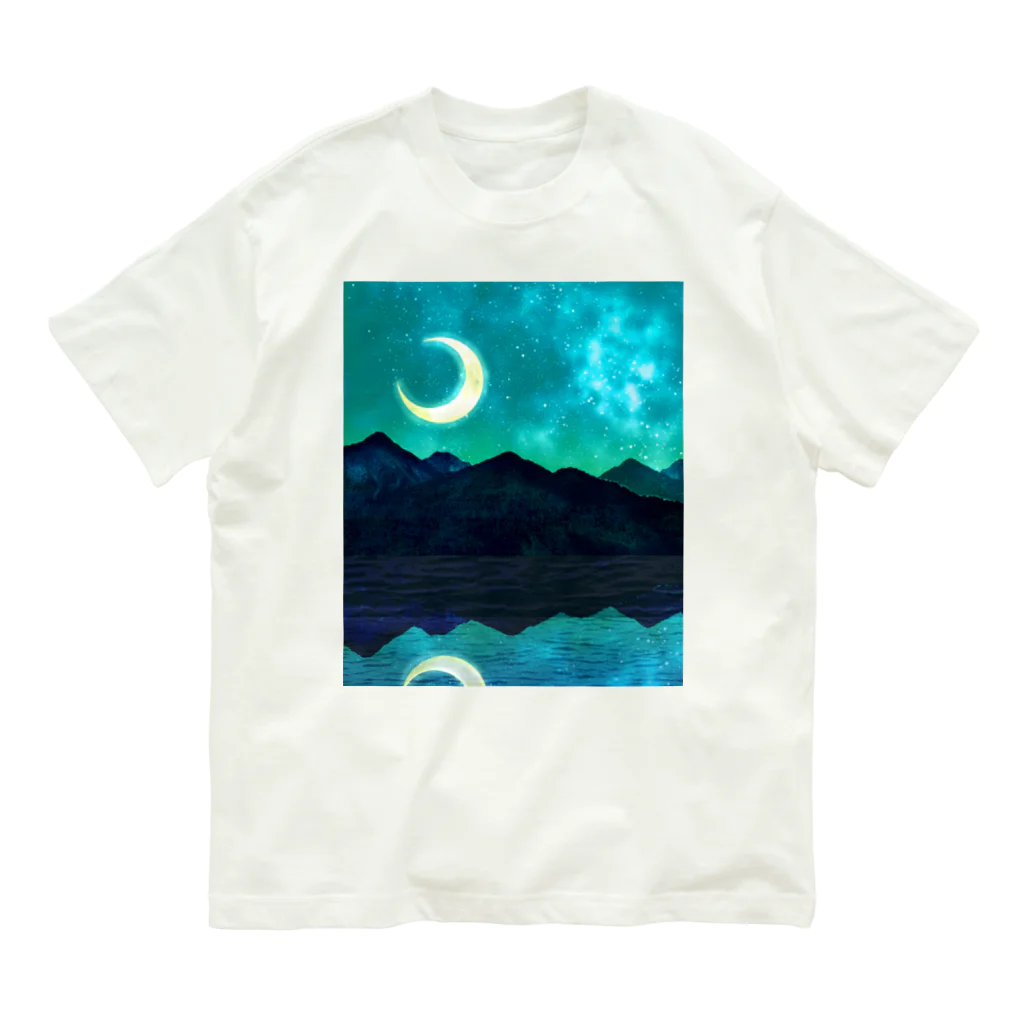 R☆worldの夏の夜空 オーガニックコットンTシャツ