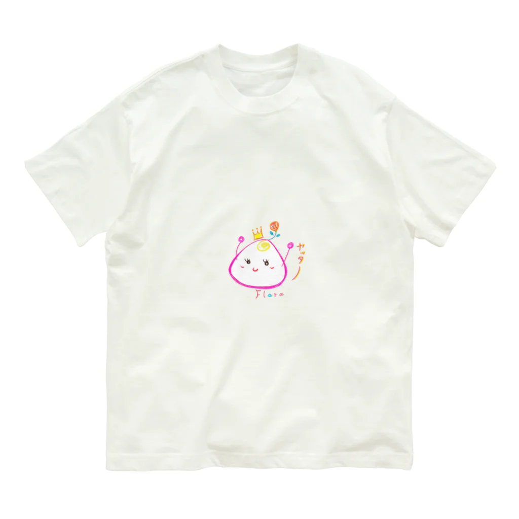 Therapy Cafe Floraのおむすび姫 Organic Cotton T-Shirt