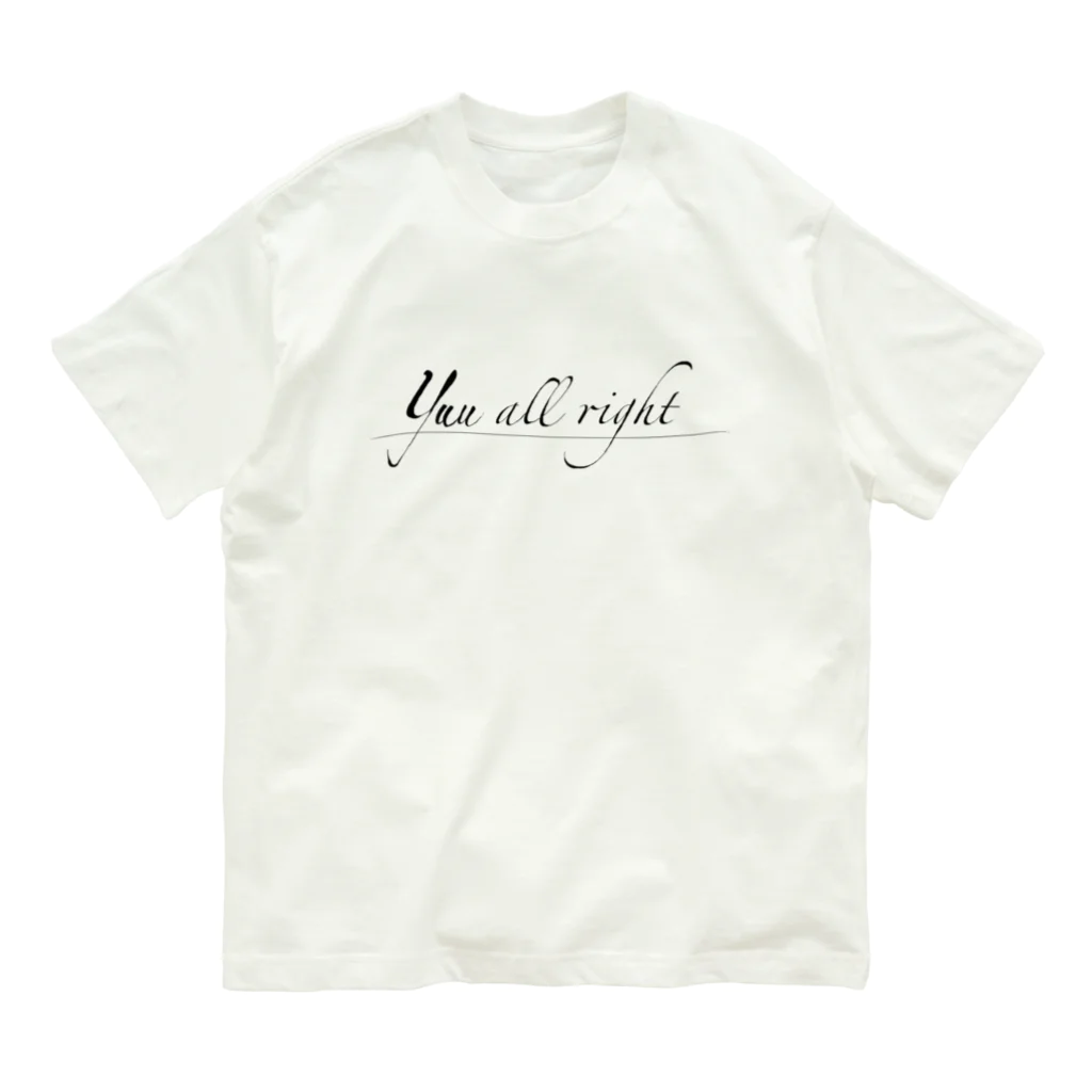 yuu all rightのロゴTシャツシリーズ/yuu all right オーガニックコットンTシャツ