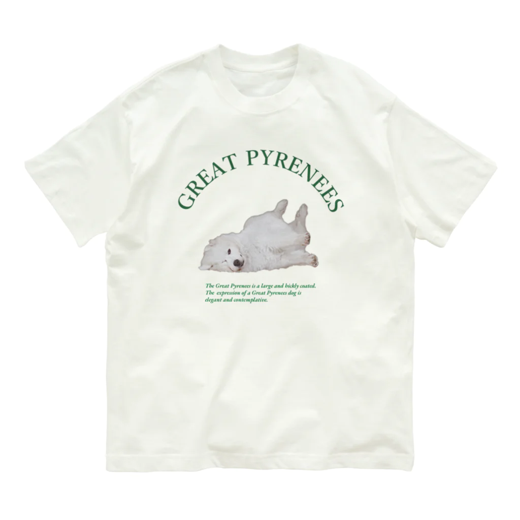 いぬまるわわこの【チャリティ】GREAT!pyrenees オーガニックコットンTシャツ