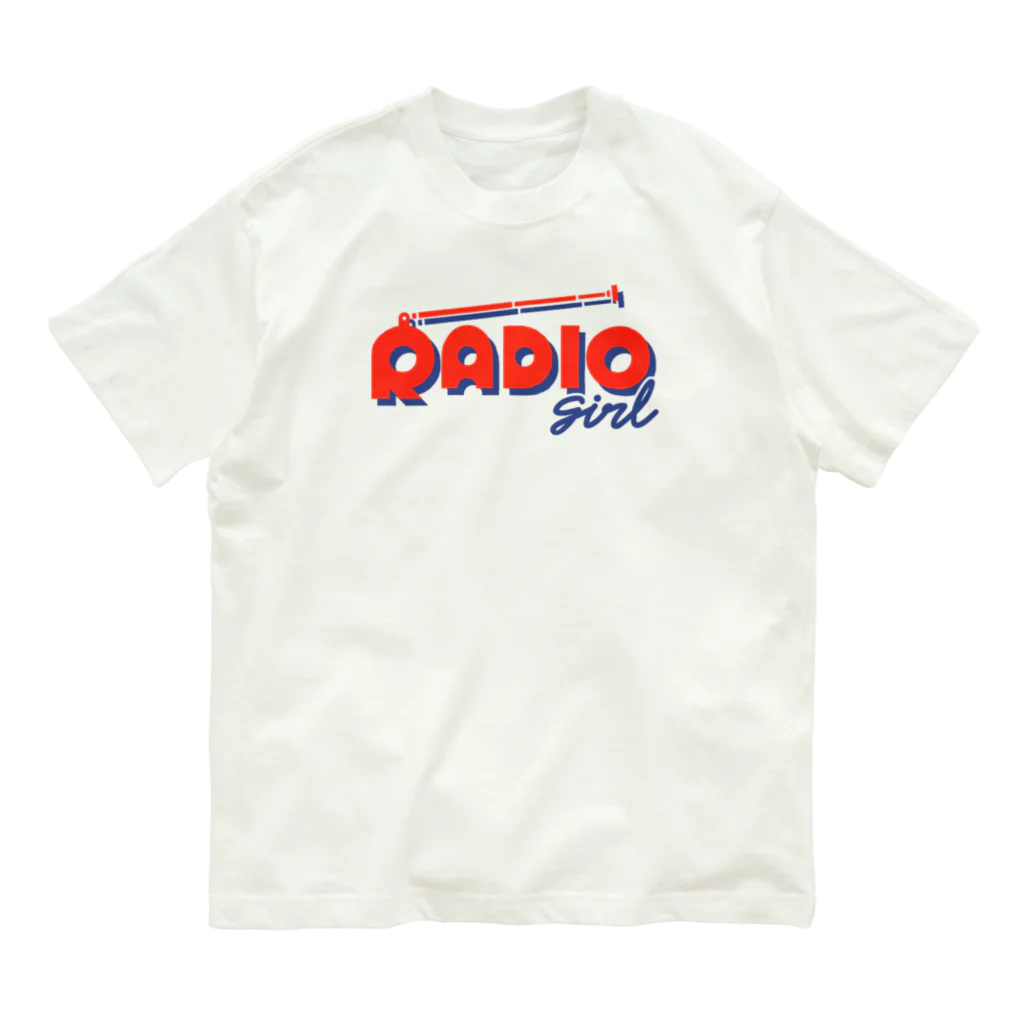 ねこぜもんのRADIO girl オーガニックコットンTシャツ