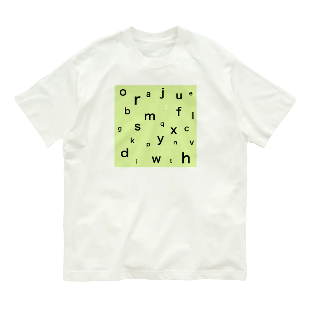 SORAのアルファベットたち オーガニックコットンTシャツ