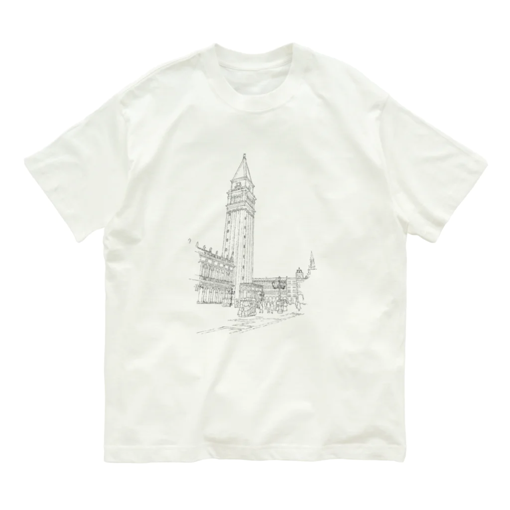 neconocoのサン・マルコ広場 Organic Cotton T-Shirt