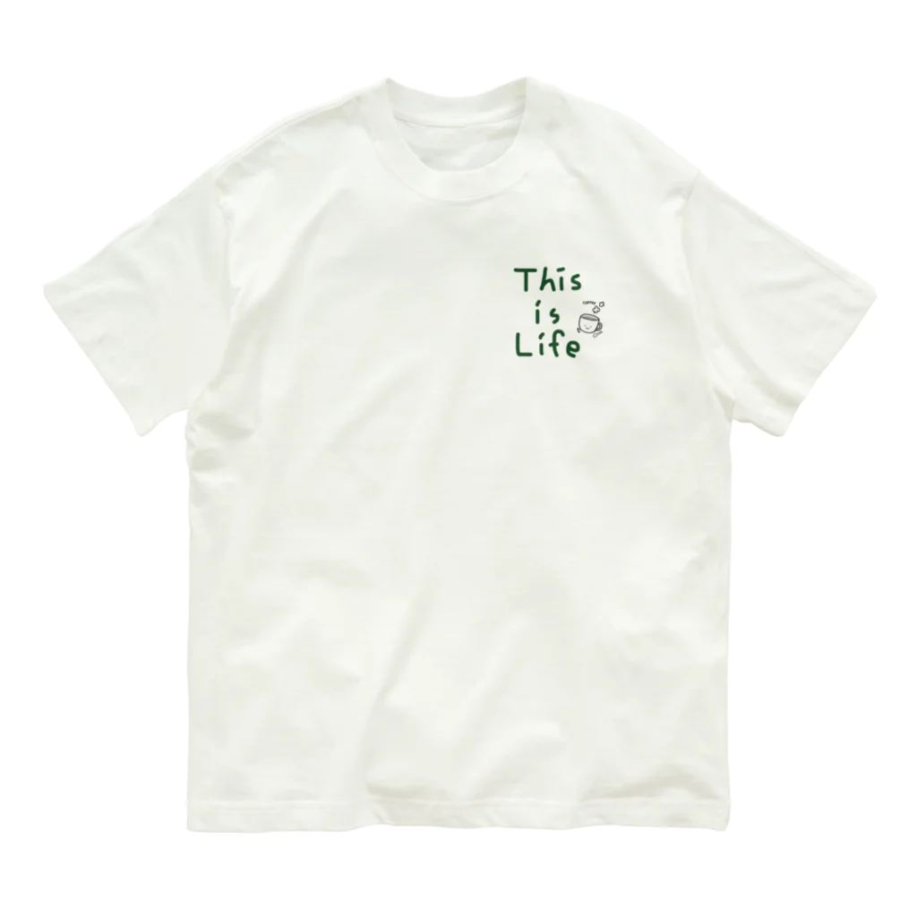 Yuu.Tの『 This is Life』一言つぶやきシリーズ オーガニックコットンTシャツ