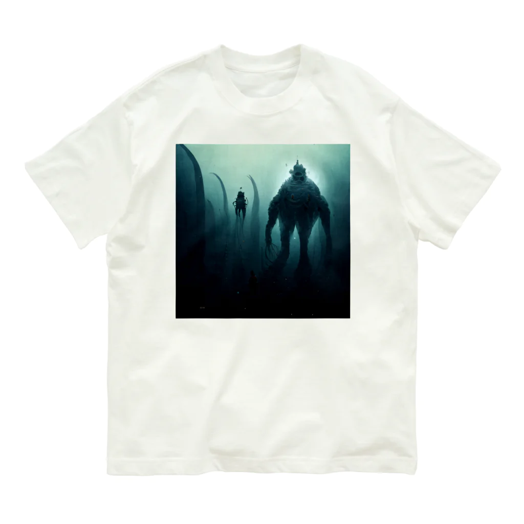 spring_treeの深海の巨大生物 オーガニックコットンTシャツ