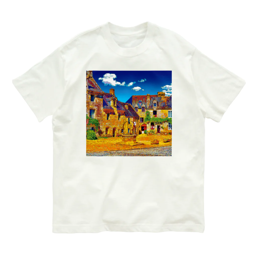 GALLERY misutawoのフランス ロクロナンの街角 Organic Cotton T-Shirt