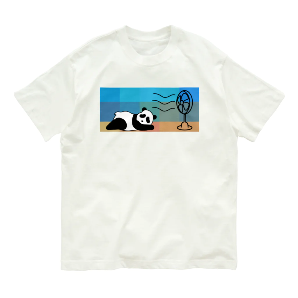 ぽんぽこあんぽんたんの秋が恋しいパンダ Organic Cotton T-Shirt