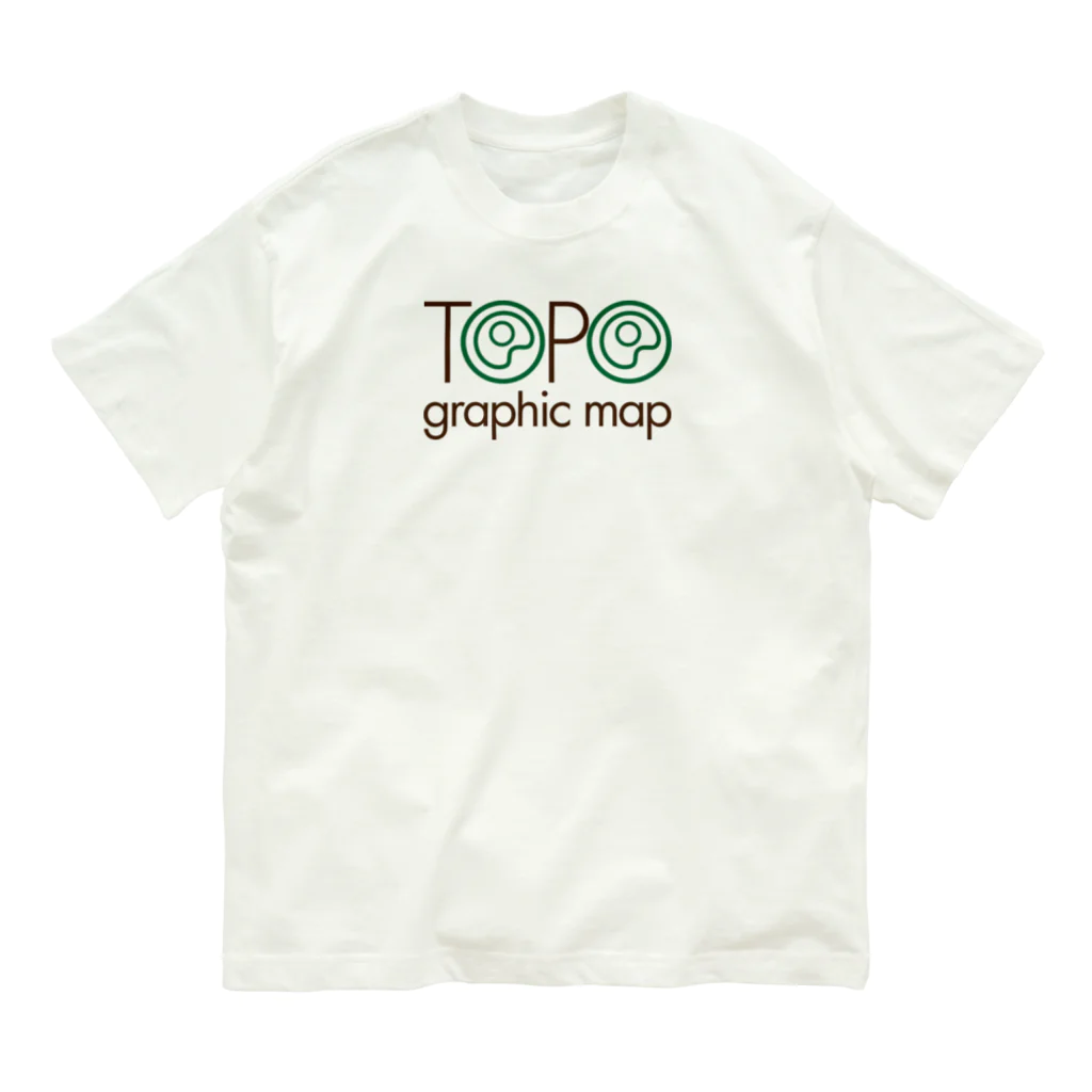 NICE ONEのTOPOGRAPHIC MAP オーガニックコットンTシャツ