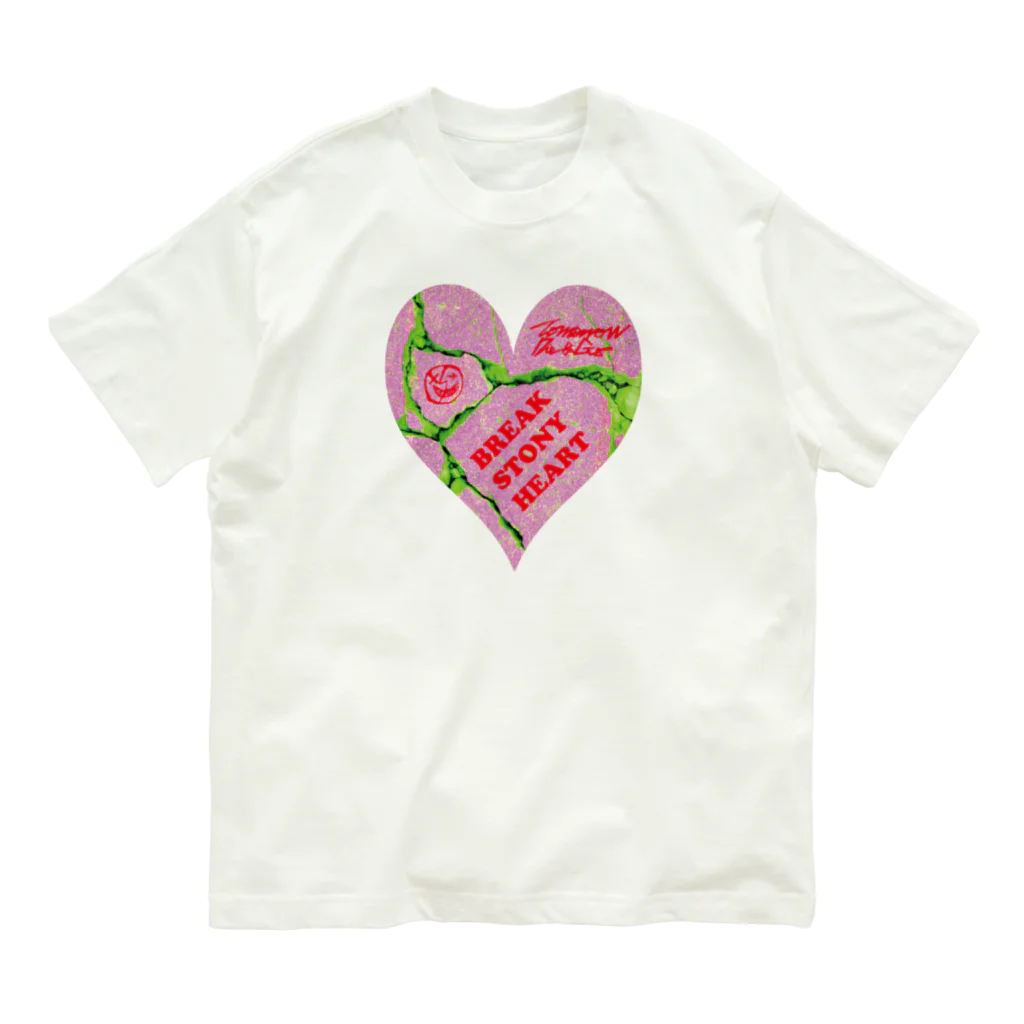 Tomorrow Die&GoのBREAK STORNY HEART オーガニックコットンTシャツ