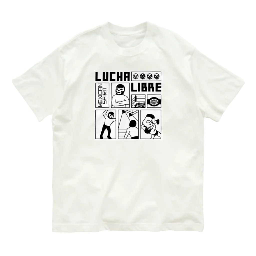 LUCHAのLUCHA LIBRE#142mono オーガニックコットンTシャツ