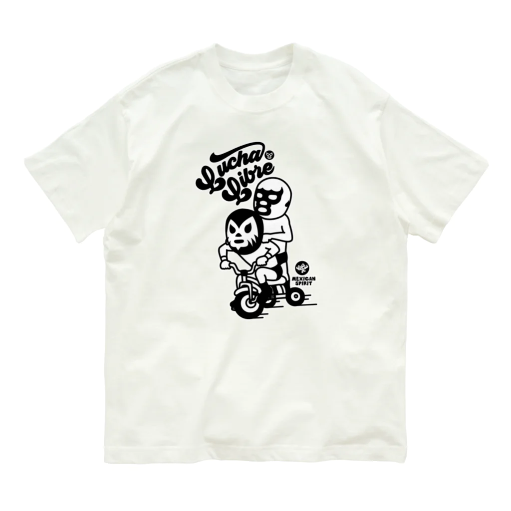 LUCHAのLet's Roll#4mono オーガニックコットンTシャツ