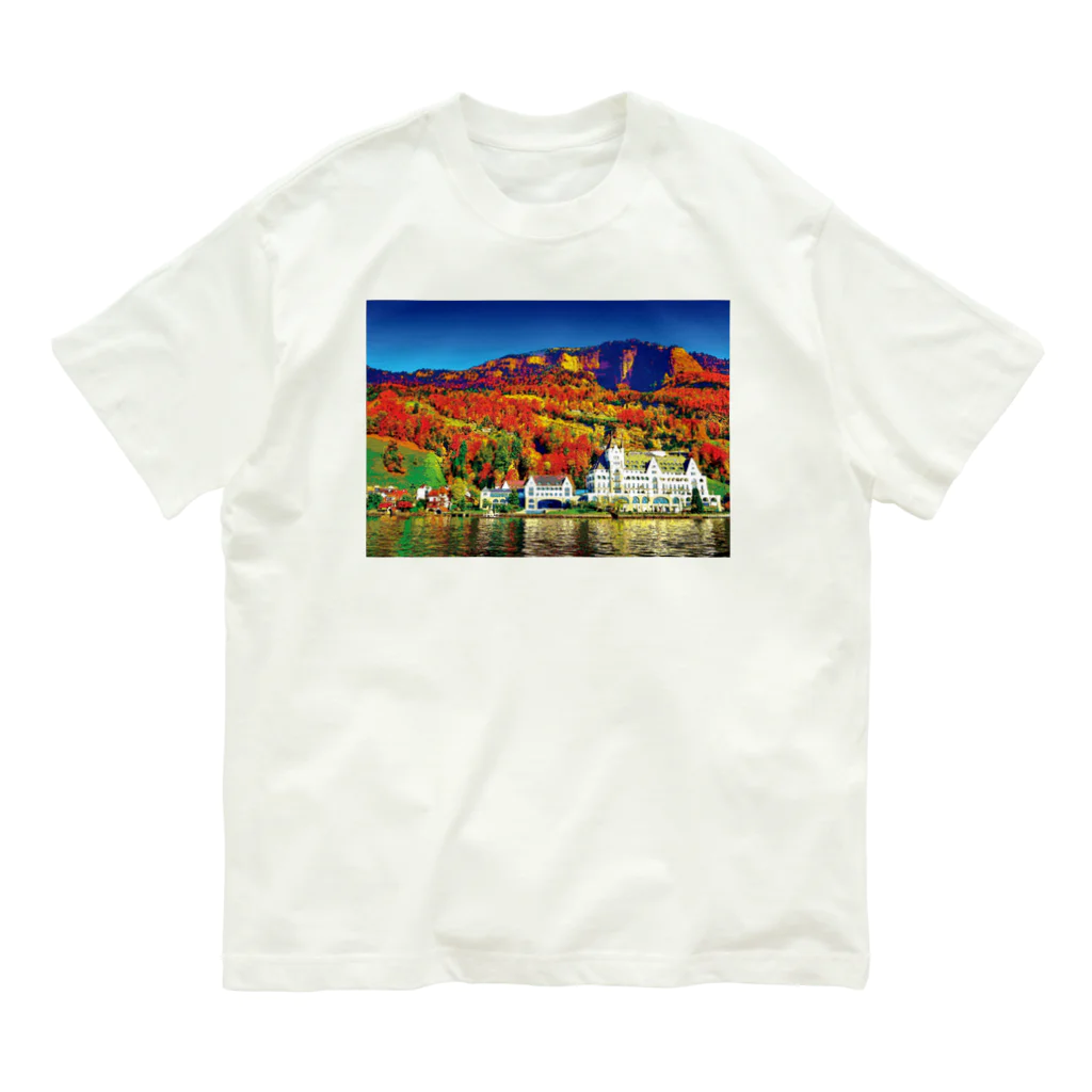GALLERY misutawoのスイス 秋のヴィッツナウ Organic Cotton T-Shirt