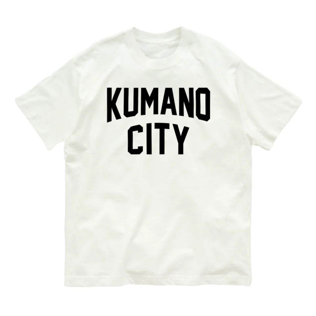 JIMOTOE Wear Local Japanの熊野市 KUMANO CITY オーガニックコットンTシャツ