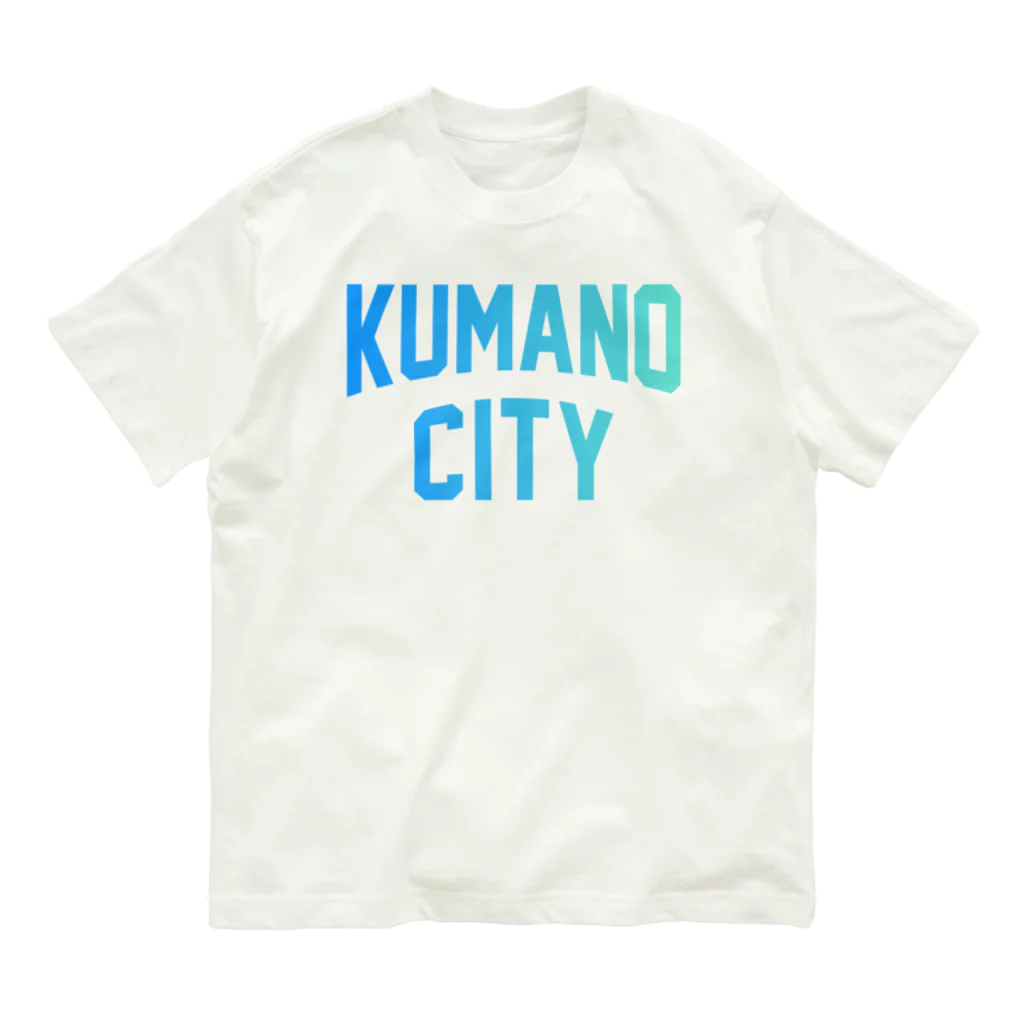 JIMOTOE Wear Local Japanの熊野市 KUMANO CITY Organic Cotton T-Shirt