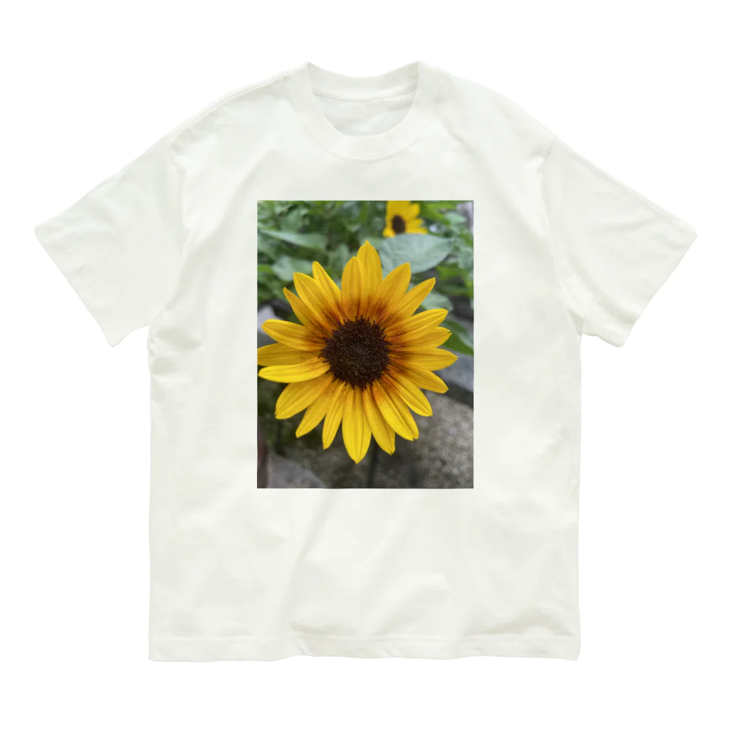 ま〜ぶる　ま〜ぶるのちょっぴり　まぶしい　ひまわり Organic Cotton T-Shirt