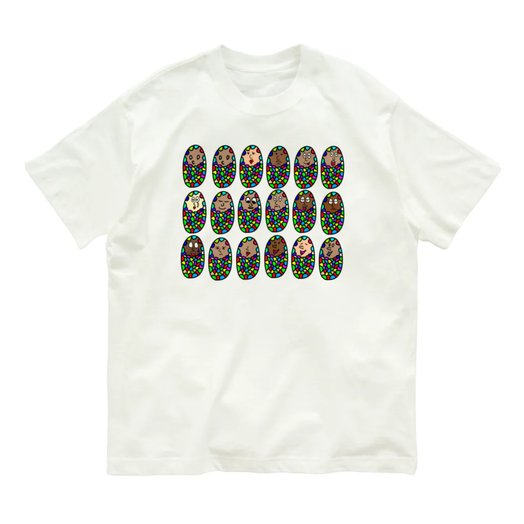 Talow Design のRainbow Minomushi Full Members Organic Cotton T-Shirt