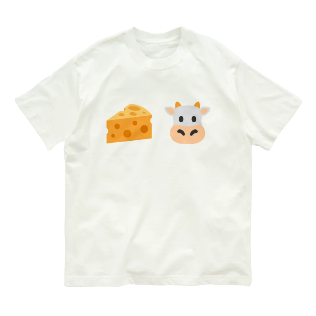 グラフィンのチー牛 ロゴ大 オーガニックコットンTシャツ