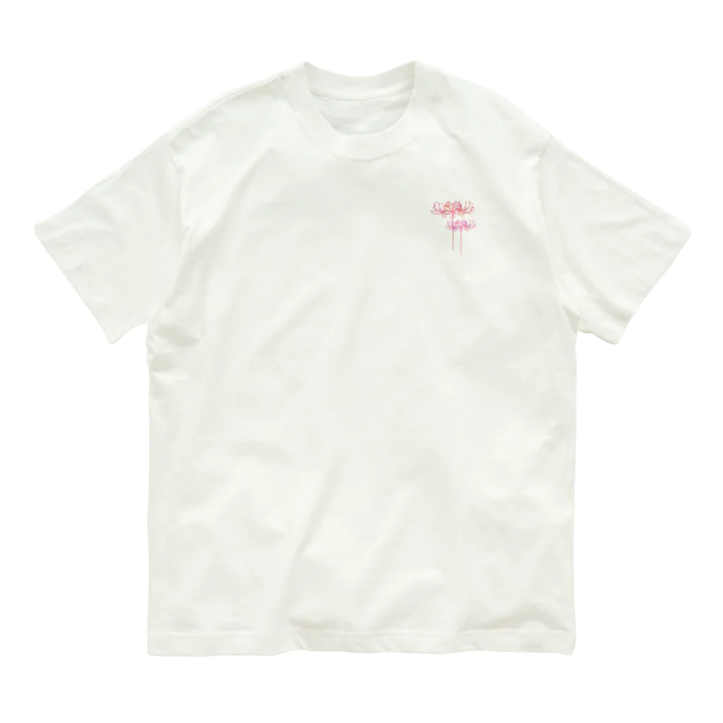 綾錦工房 りこりすの曼珠沙華 【黄昏】 Organic Cotton T-Shirt