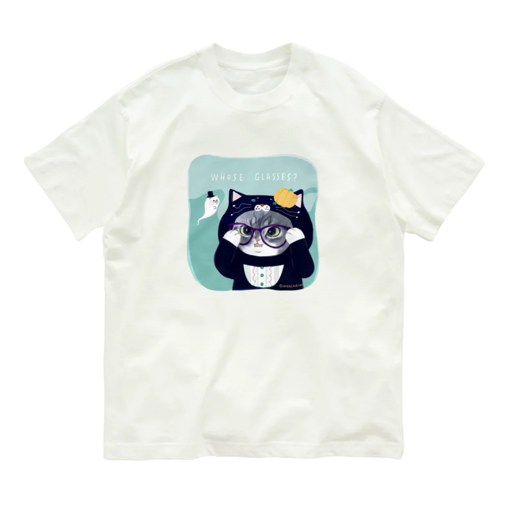 wokasinaiwoのイタズラ猫10ズ（ぷりん） オーガニックコットンTシャツ