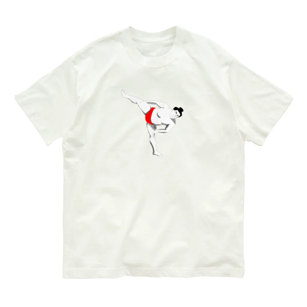 赤い四角の赤DOSUKOI Organic Cotton T-Shirt
