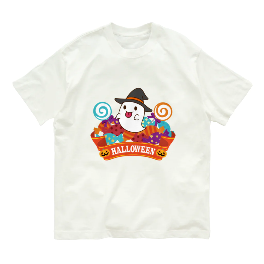 inside-workのハロウィンオバケ オーガニックコットンTシャツ