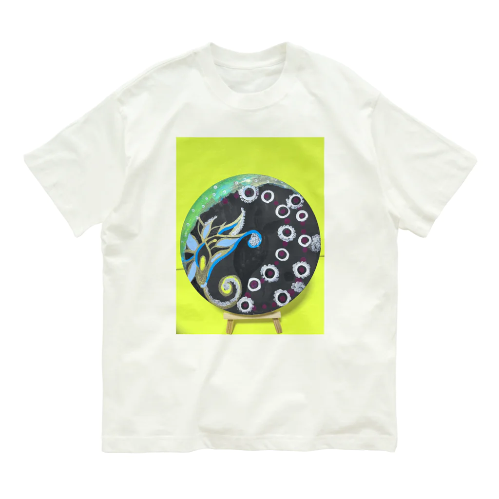 NIL のウサギの幽霊と花 Organic Cotton T-Shirt