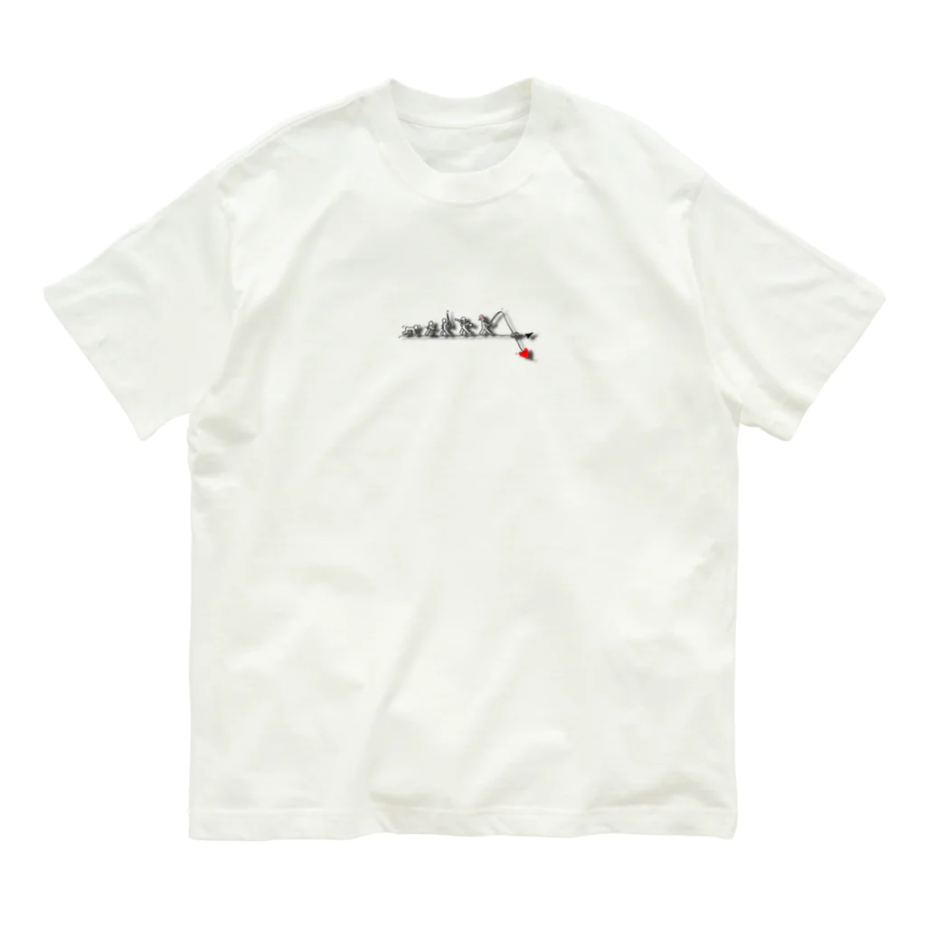 Yotton@FUNKYCREWの人類の真価2 オーガニックコットンTシャツ