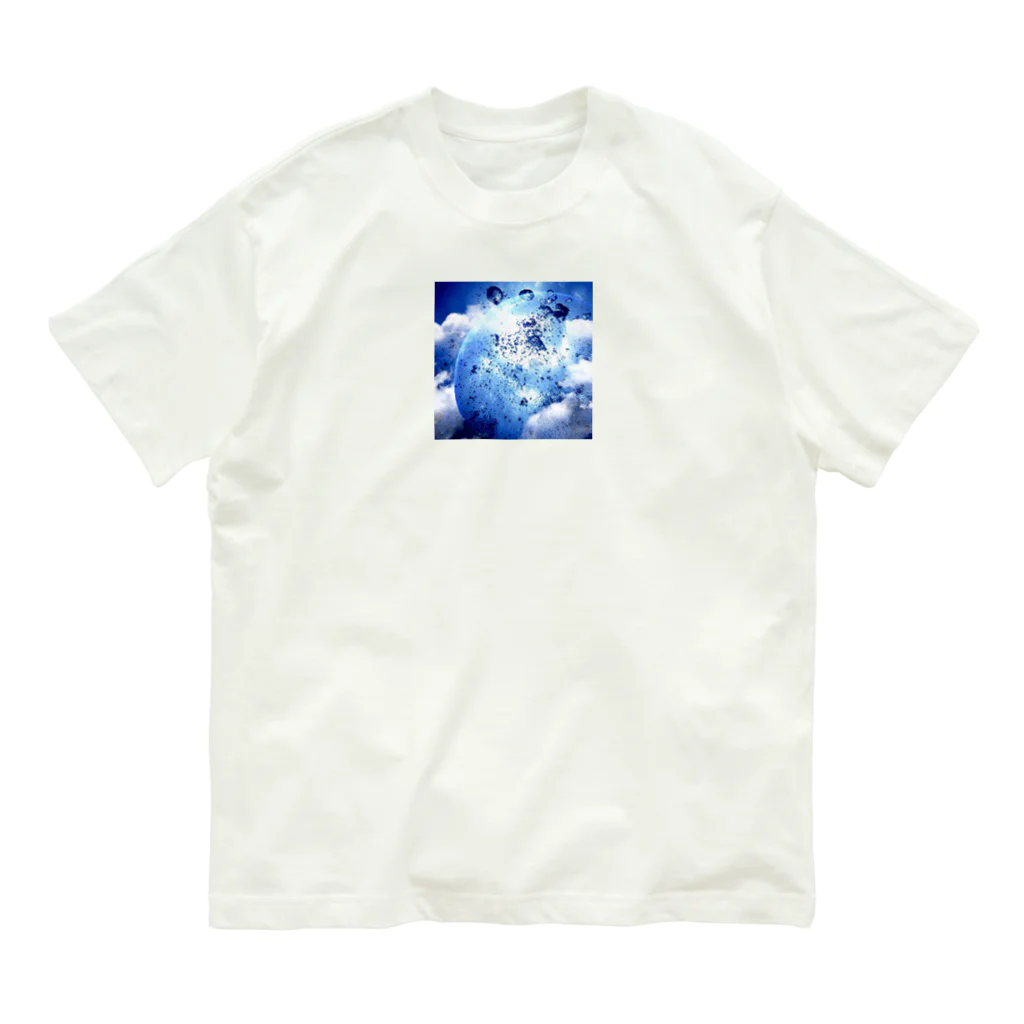 yuucanvasの宇宙アート･水の惑星 Organic Cotton T-Shirt