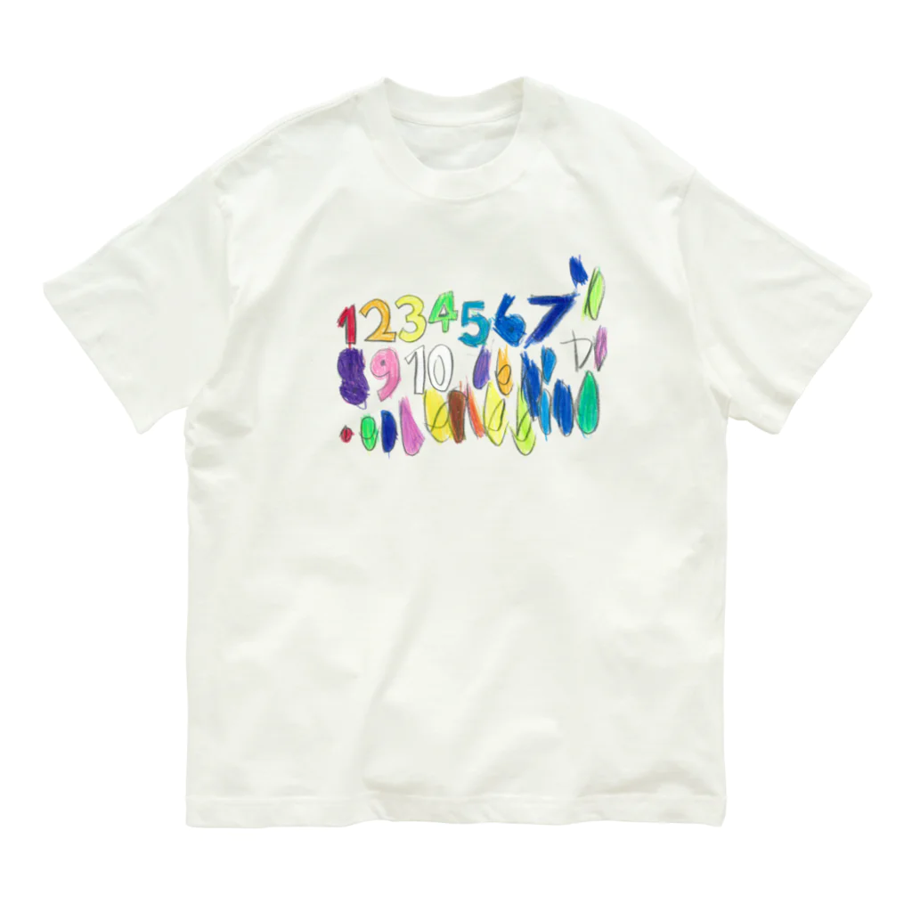 kazuuuuuのすうじ オーガニックコットンTシャツ