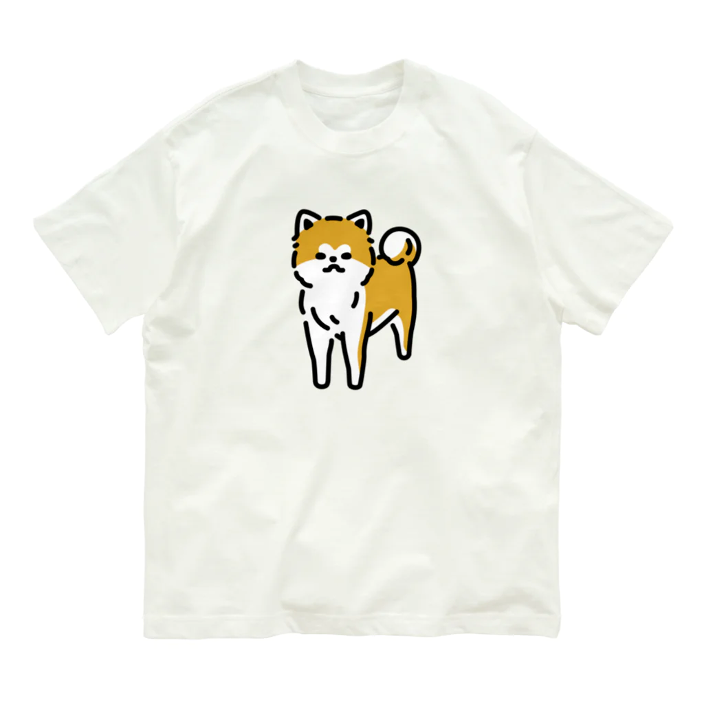 おもかわ〜おもしろい・かわいい専門店〜のなごむ〜秋田犬 オーガニックコットンTシャツ