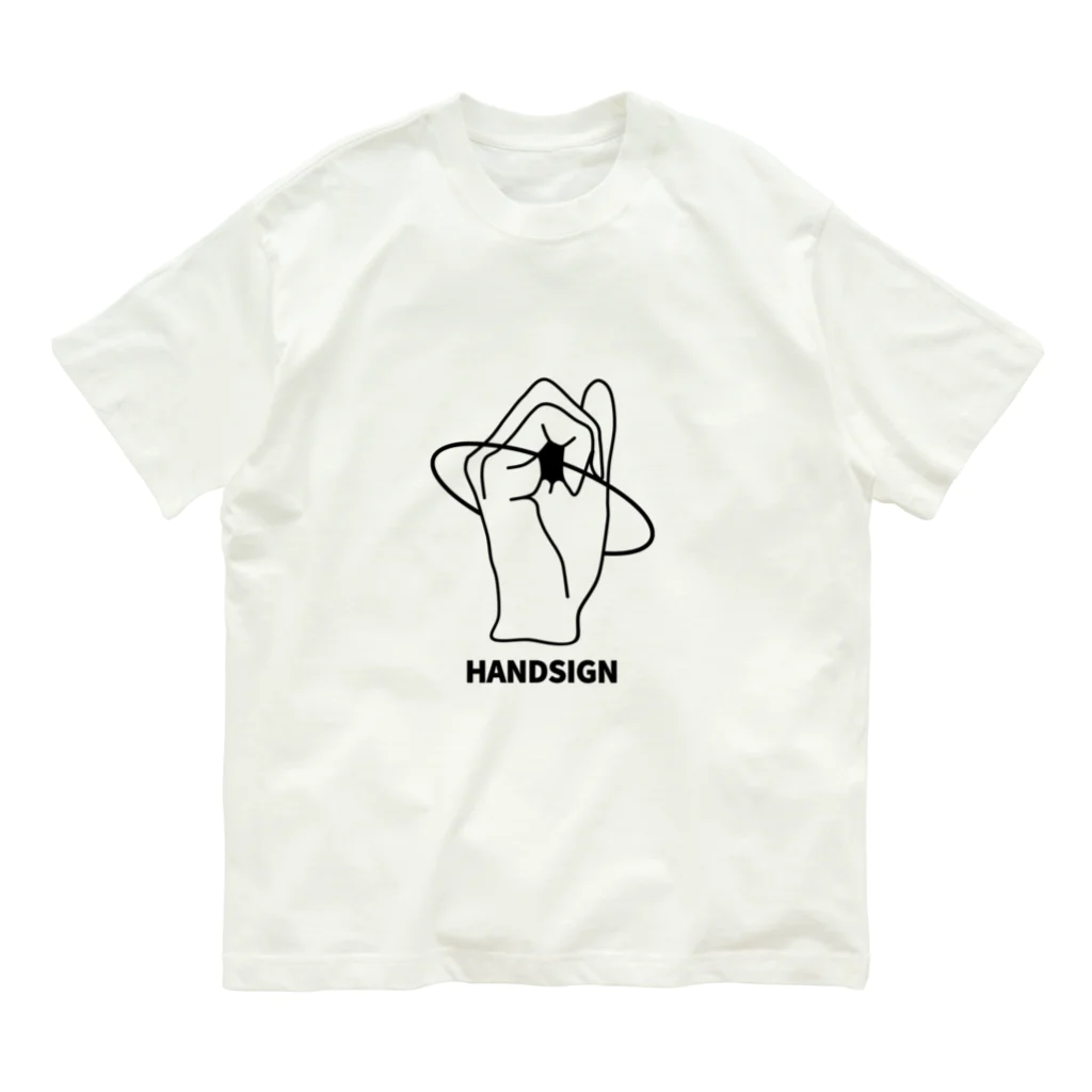 NeonのHANDSIGN オーガニックコットンTシャツ