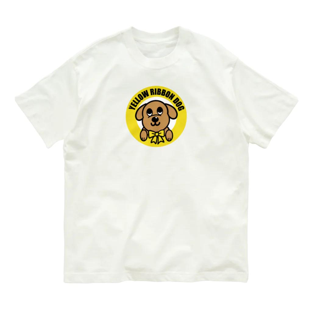 Yellow Ribbon Dog ShopのイエローリボンドッグのボンちゃんJr. Organic Cotton T-Shirt